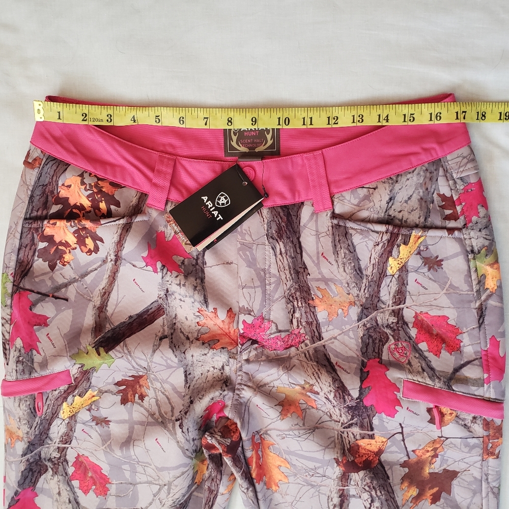 Ariat Hot Leaf Hunting Pants 12R Camo Pink - Picture 3 of 9